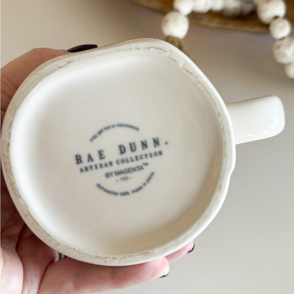Rae Dunn Cream Mug with Black Text - Picture 3 of 3